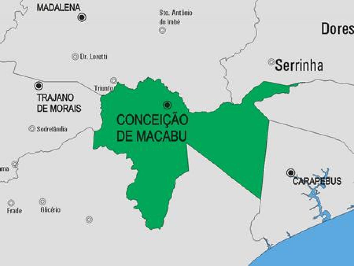 Mapa Conceição de Macabu općini