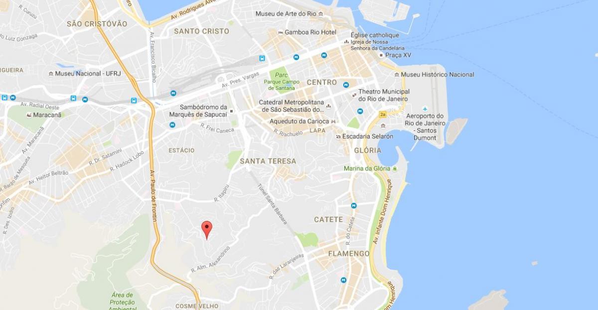 Mapa favela Mangueira