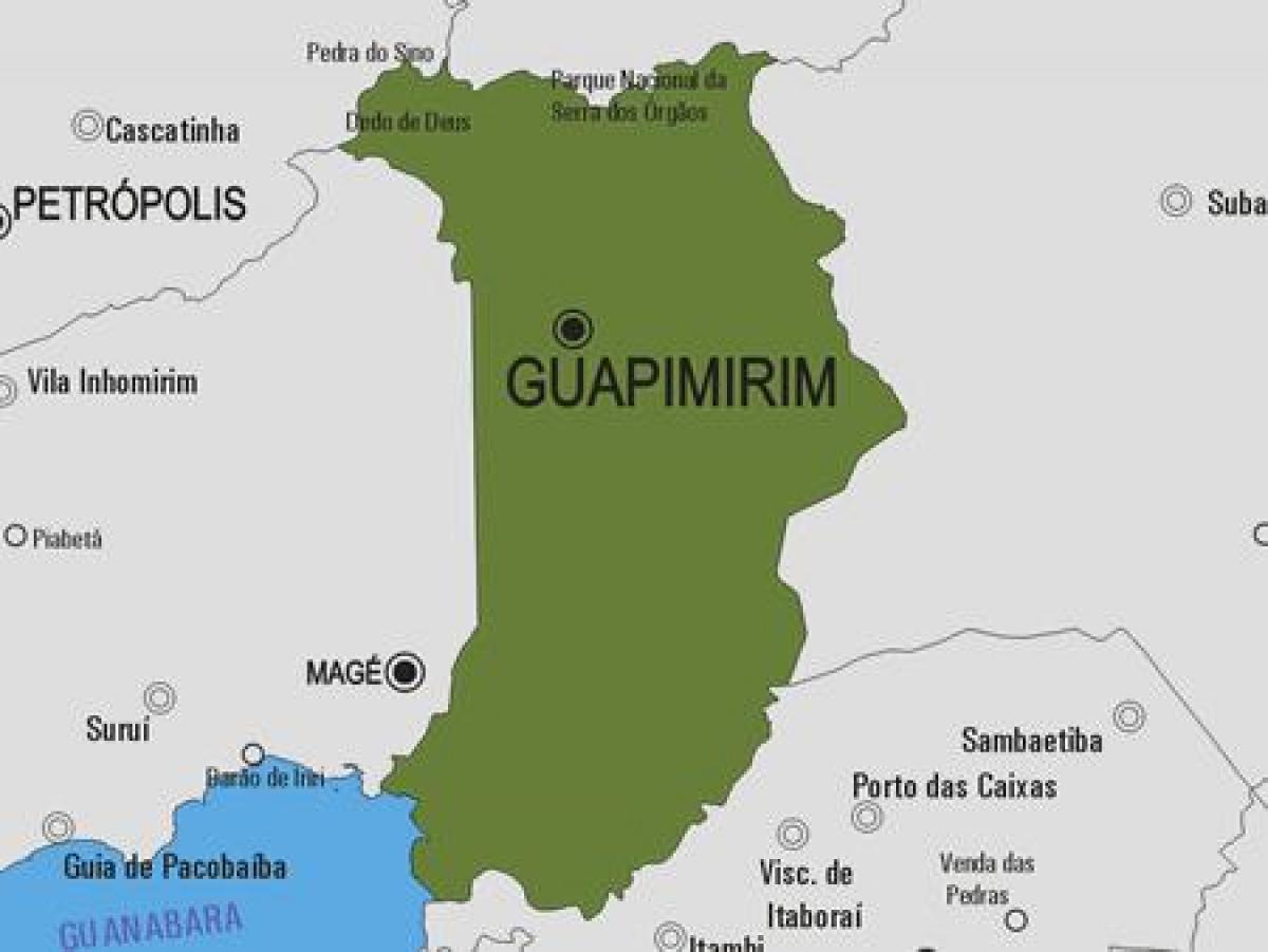 Mapa Guapimirim općini