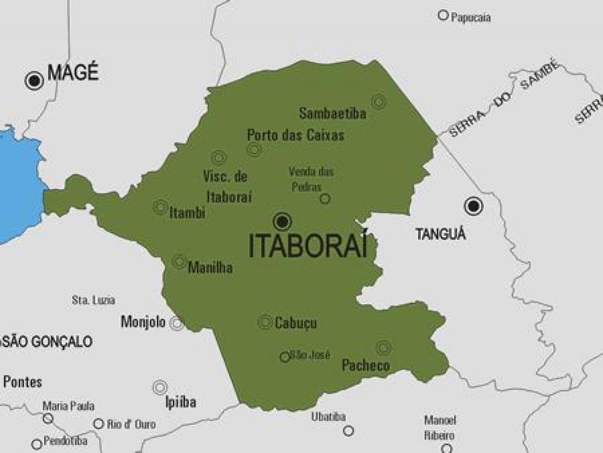 Mapa Itaboraí općini