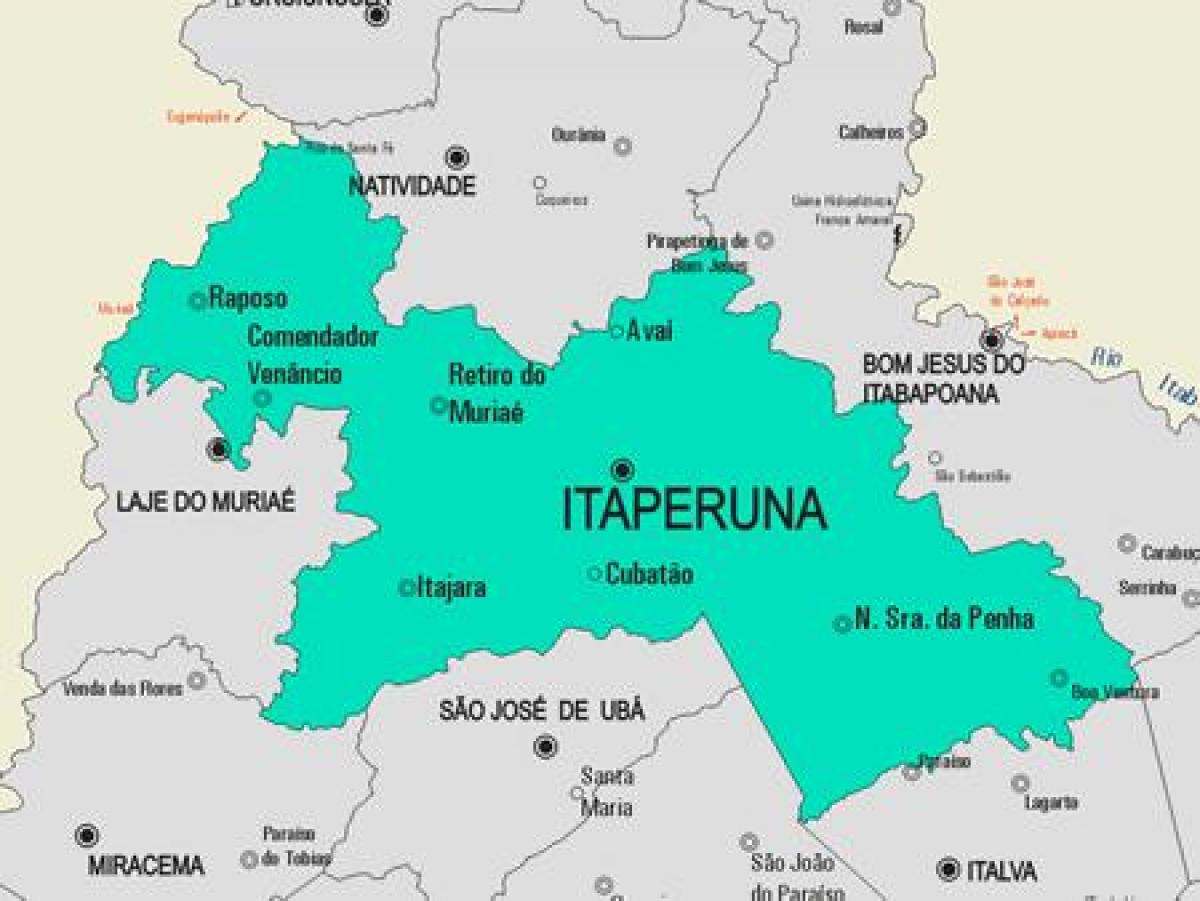 Mapa Itaperuna općini
