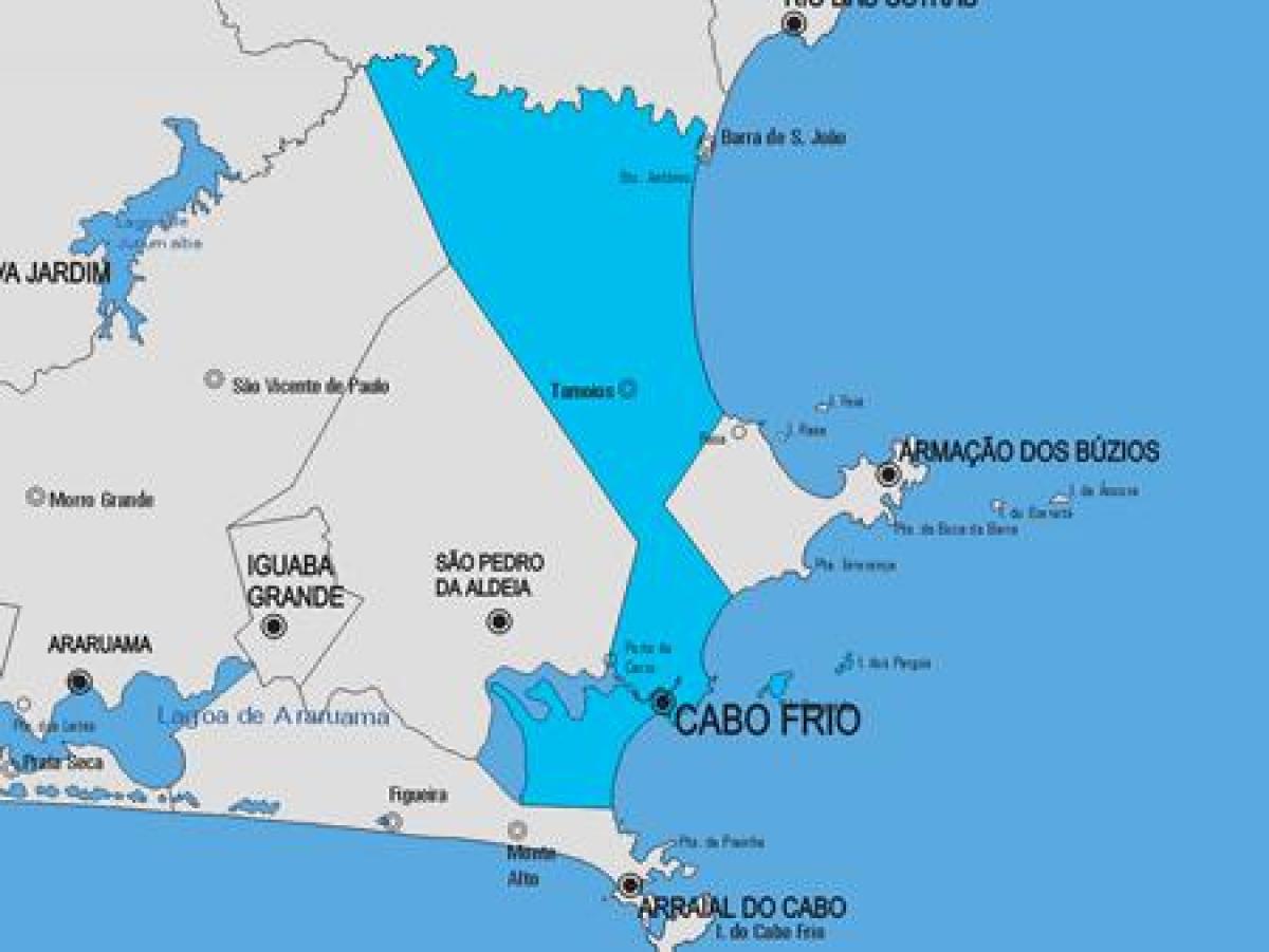 Mapa Cabo Frio općini
