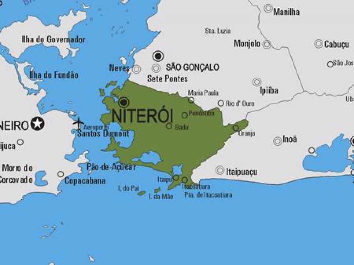 Mapa Niterói općini