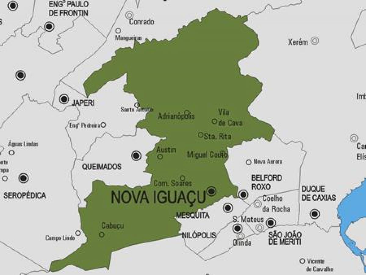 Mapu Nove Iguaçu općini