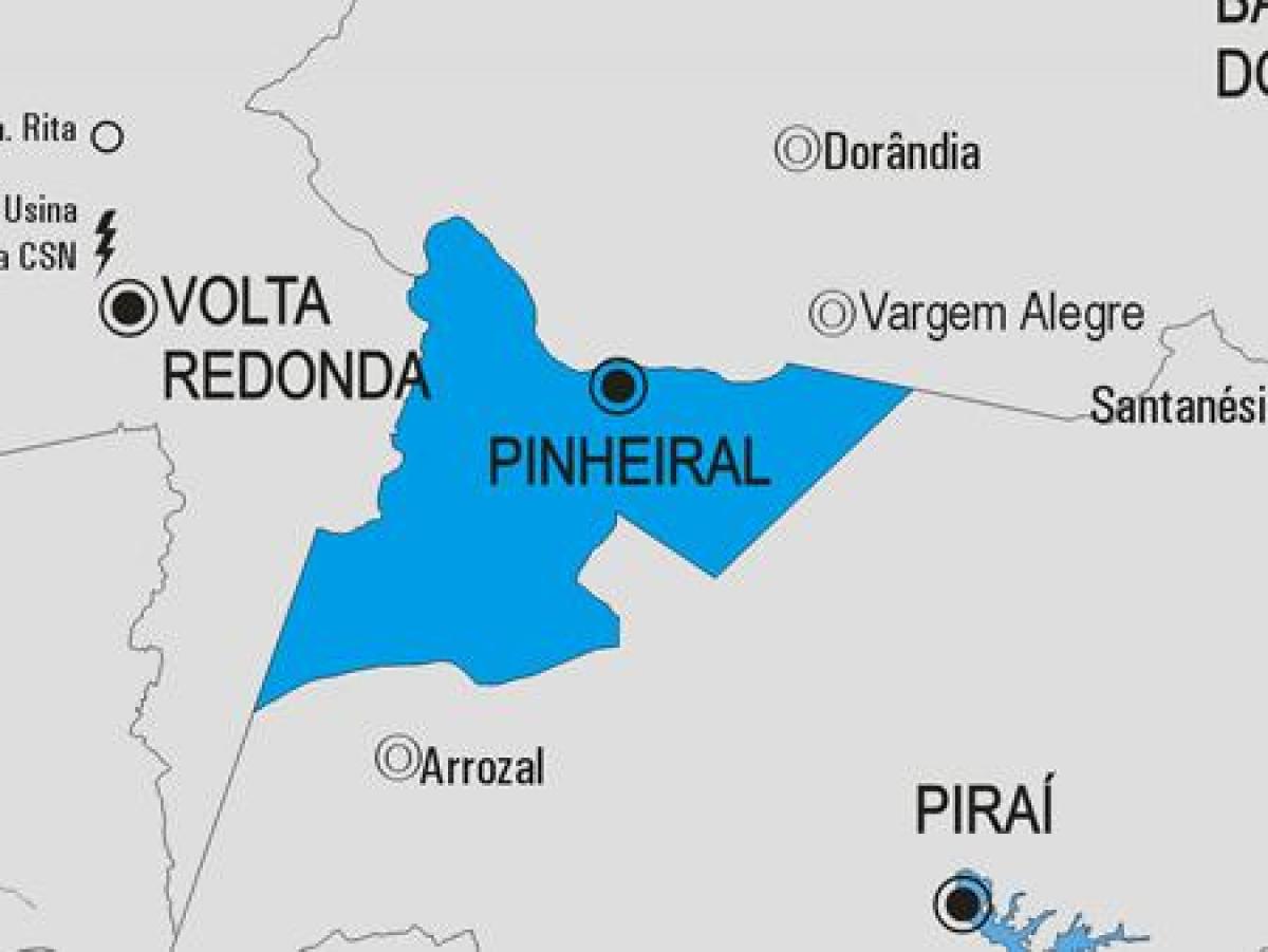 Mapa Pinheiral općini