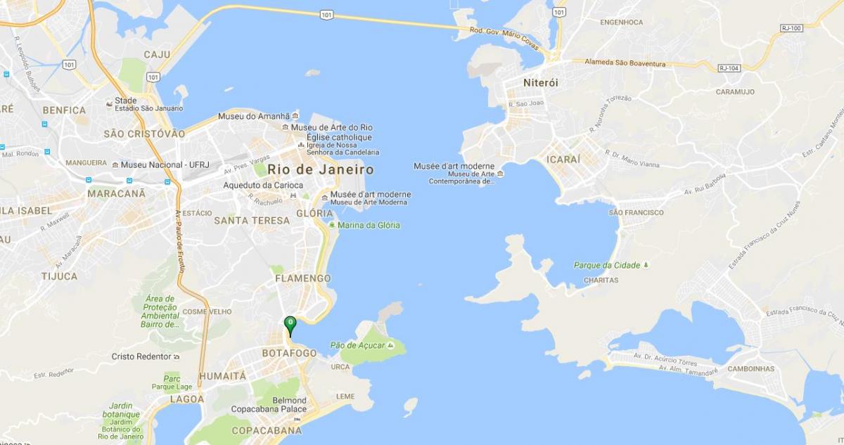 Mapa plaži Botafogo
