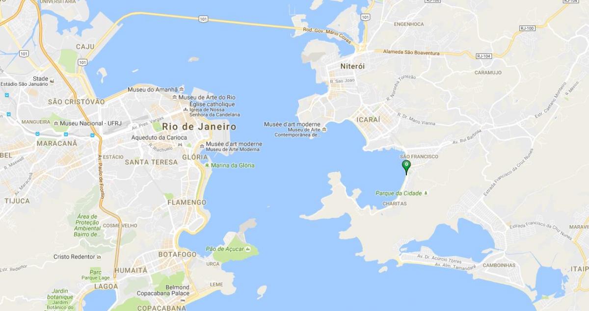 Mapa plaži Charitas