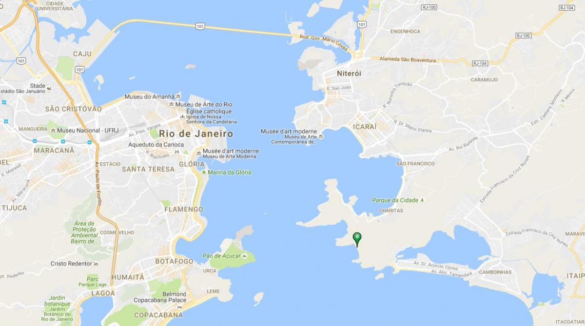 Mapa plaži Forte Imbuí