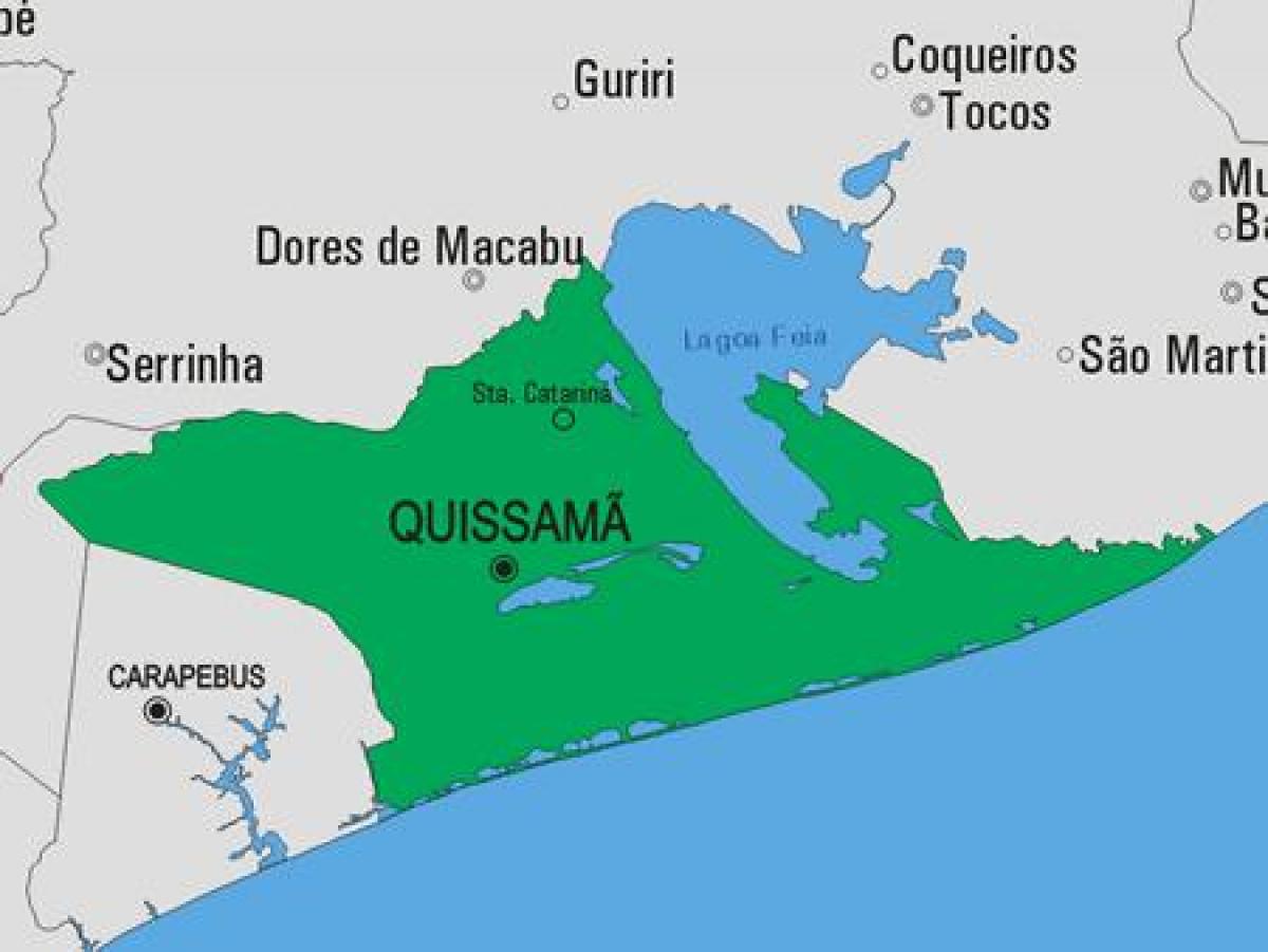 Mapa Quissamã općini