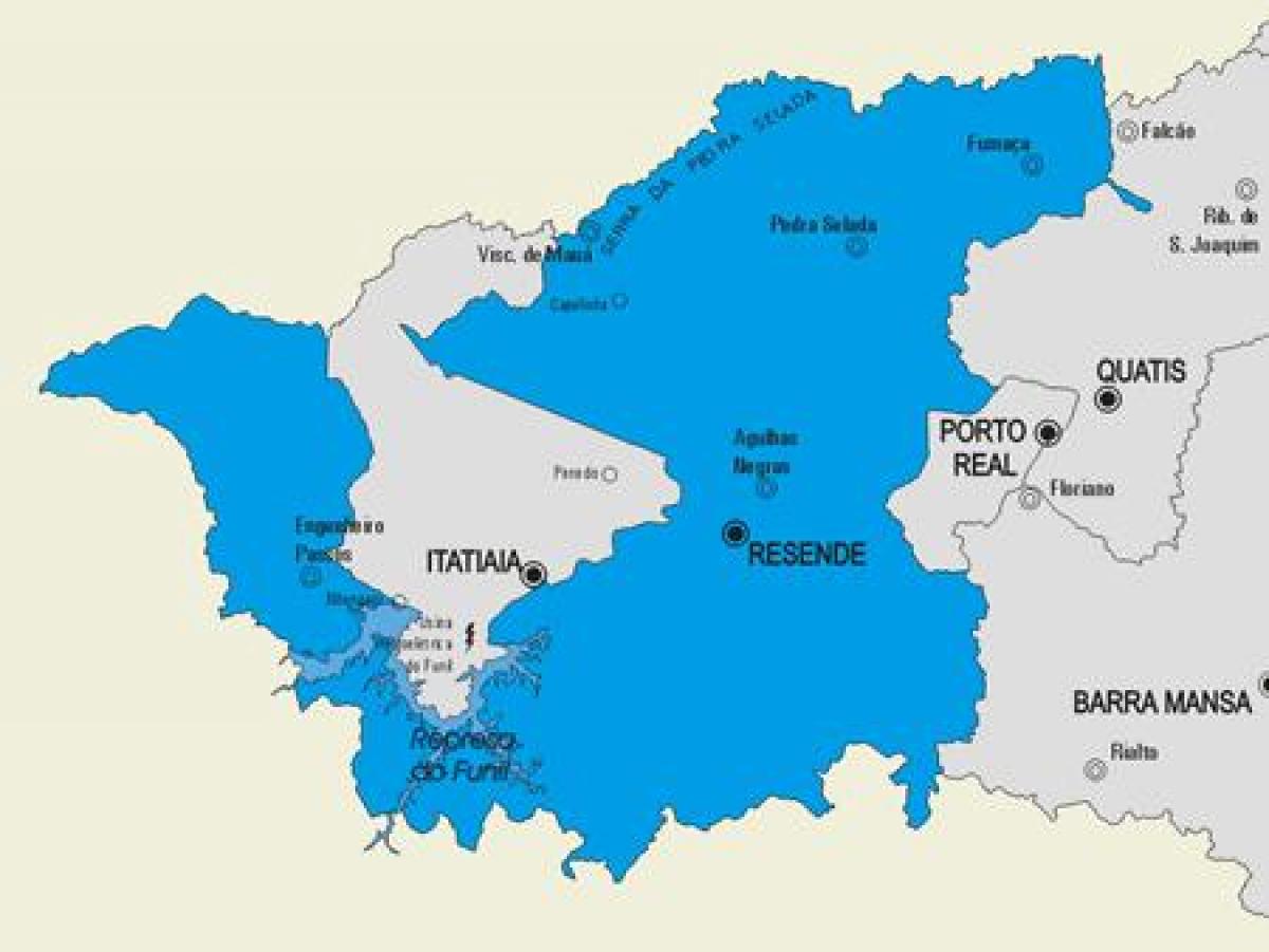Mapa Resende općini