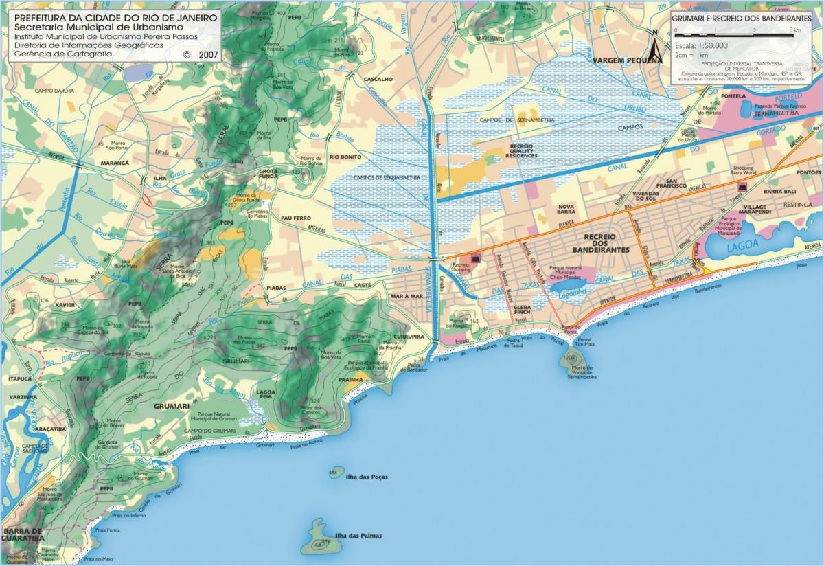 Mapa Reserva plažu