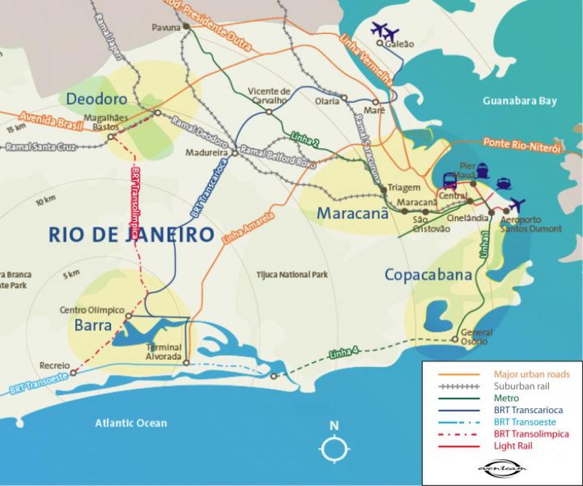 Mapa Rio de Janeiro aerodrome