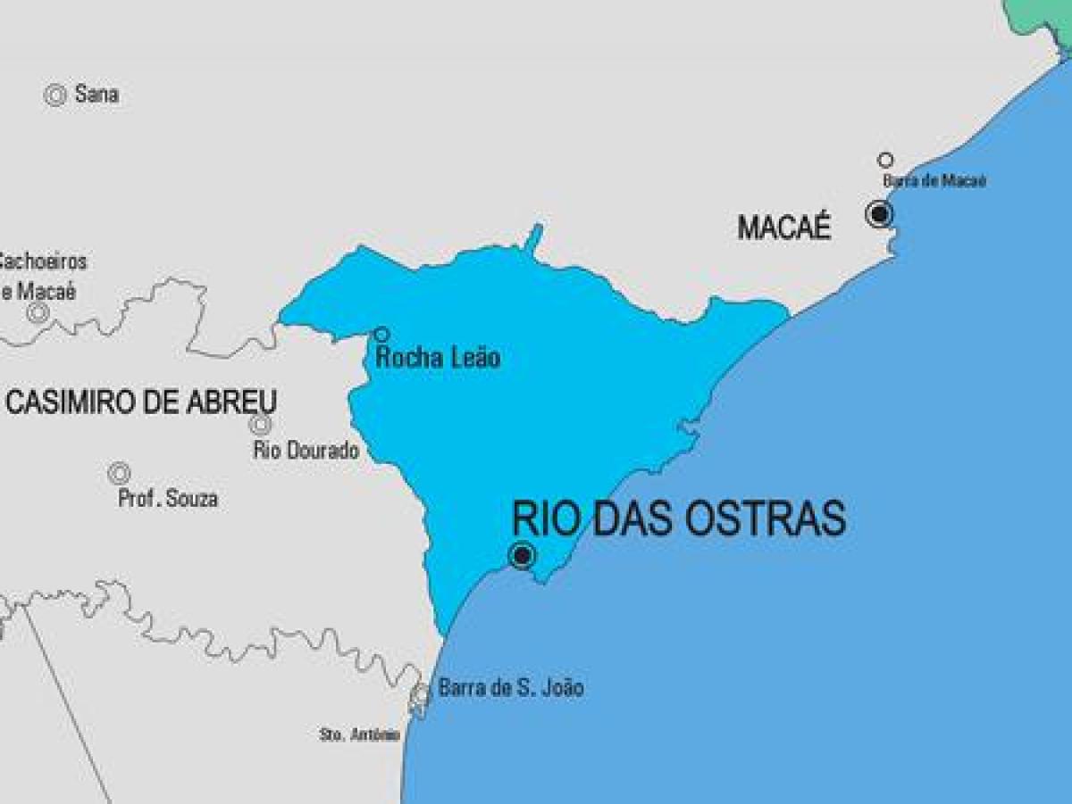 Mapa Rio de Janeiro općini