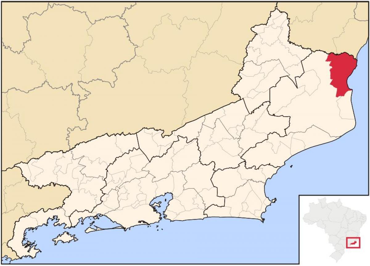 Mapa Sao Francisco de Itabapoana