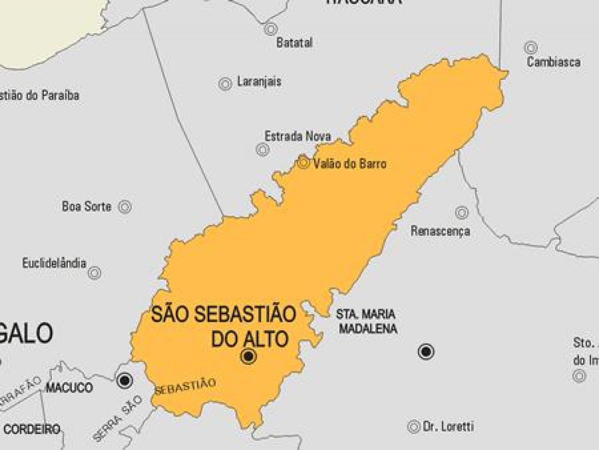 Mapa Sao Sebastião uraditi Altu općini
