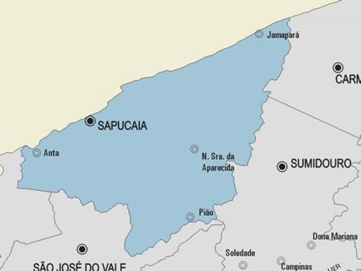 Mapa Sapucaia općini