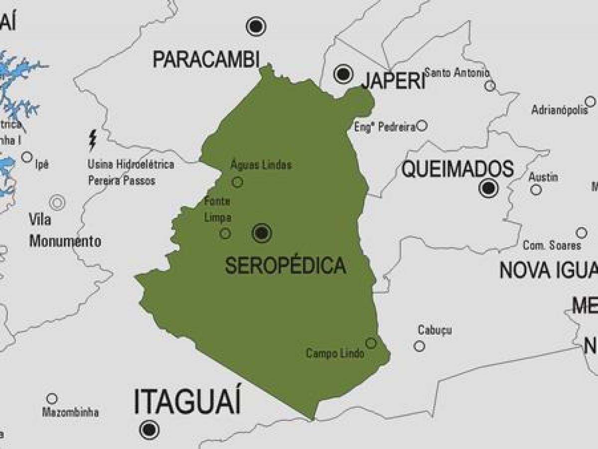 Mapa Seropédica općini