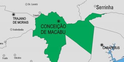 Mapa Conceição de Macabu općini