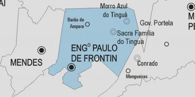 Mapa Engenheiro Paulo de Frontin općini