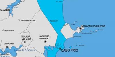 Mapa Cabo Frio općini