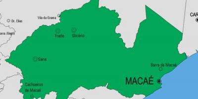 Mapa Macaé općini
