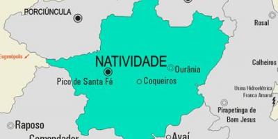 Mapa Natividade općini