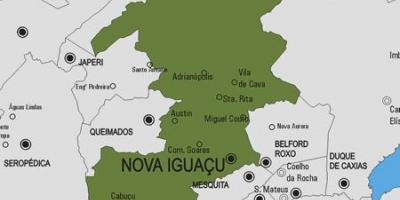 Mapu Nove Iguaçu općini