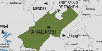 Mapa Paracambi općini