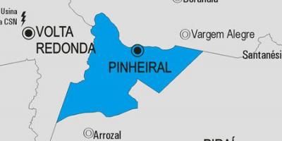Mapa Pinheiral općini