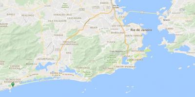 Mapa plaži Recreio dos Bandeirantes