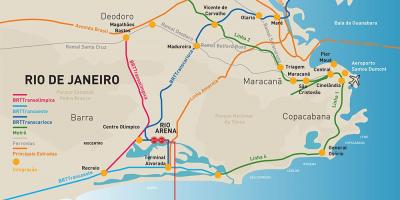 Mapa Rio Arena lokacija