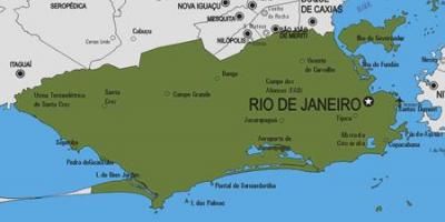 Mapa Rio Te općini