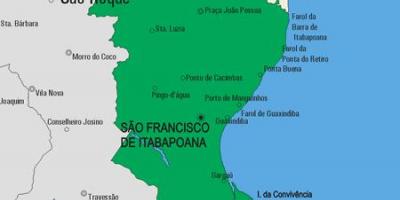 Mapa Sao Fidélis općini