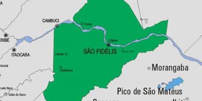 Mapa Sao Francisco de Itabapoana općini
