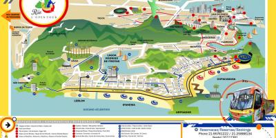 Mapa Turističke Autobus Rio de Janeiro