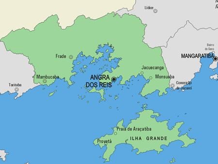 Mapa Angra dos Reis općini