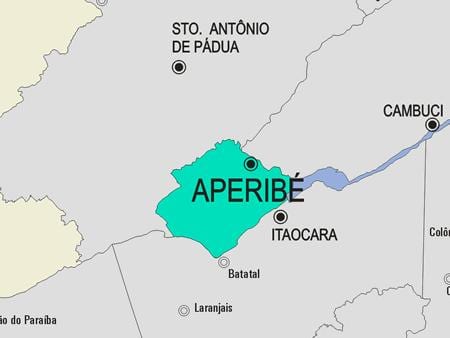 Mapa Aperibé općini