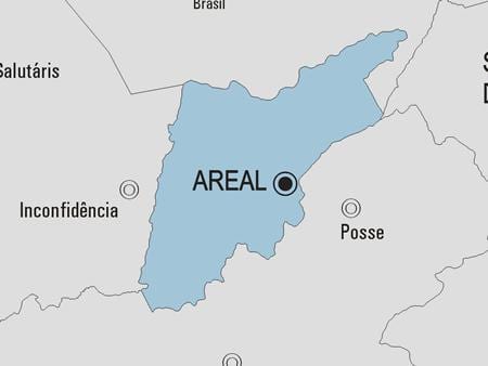 Mapa Areal općini