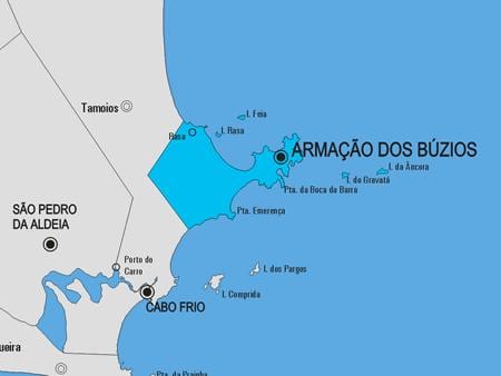 Mapa Armação dos Búzios općini