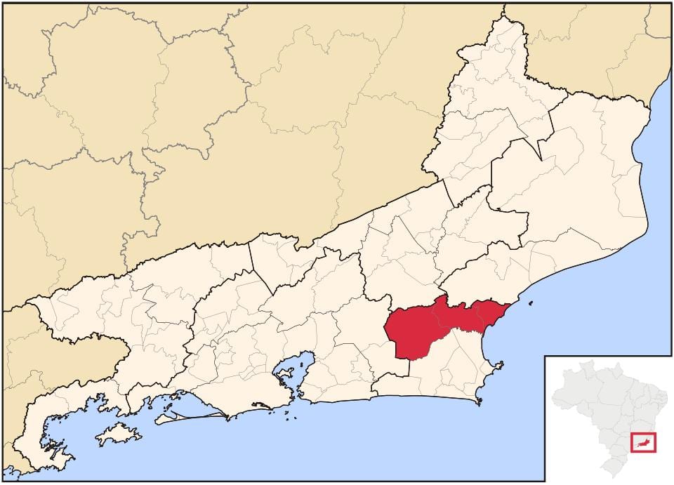 Mapa Bacia de Sao Žoao