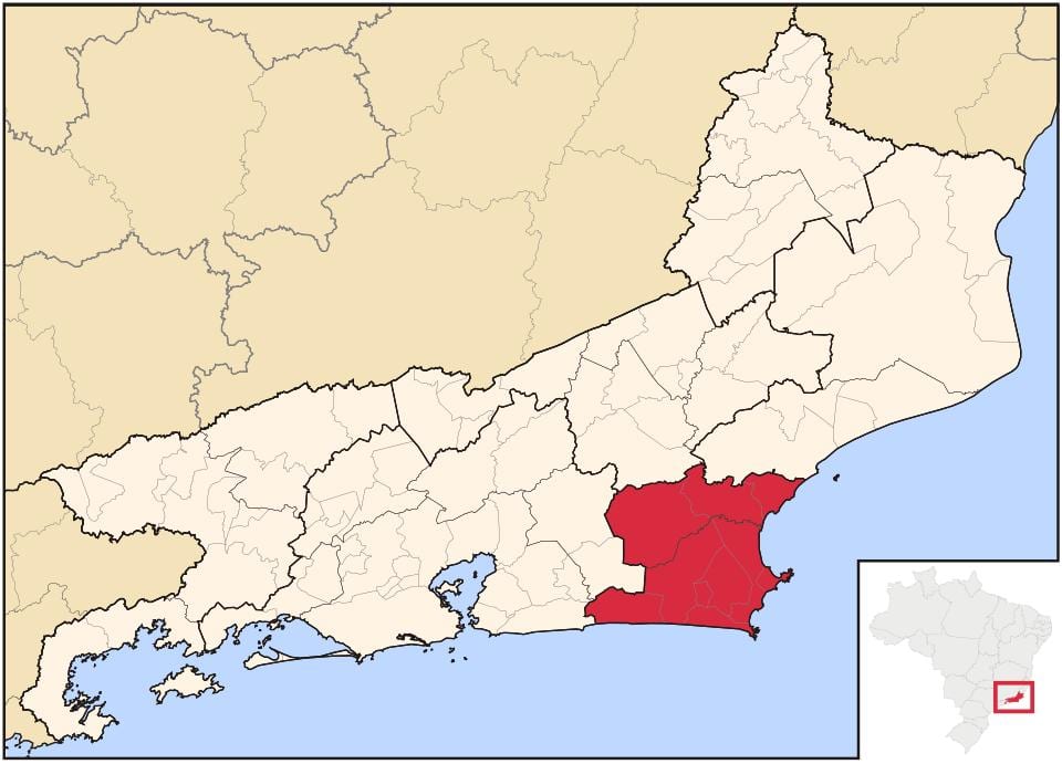 Mapa Baixadas Litorâneas