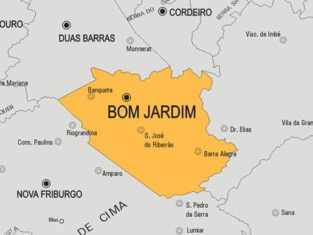 Mapa Bom Jardim općini
