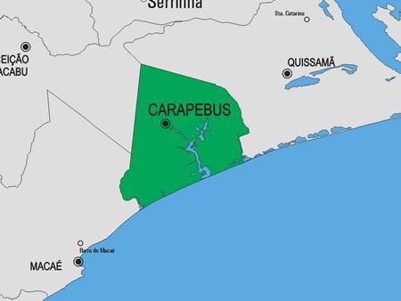 Mapa Campos dos Goytacazes općini