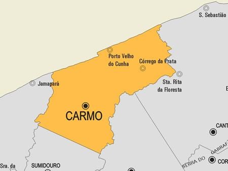 Mapa Cardoso Moreira općini