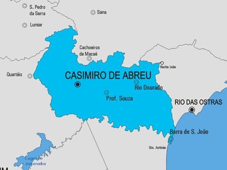 Mapa Carmo općini