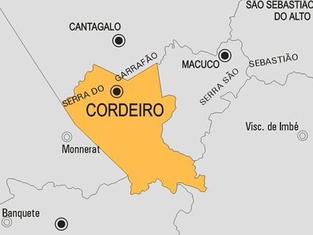 Mapa Cordeiro općini