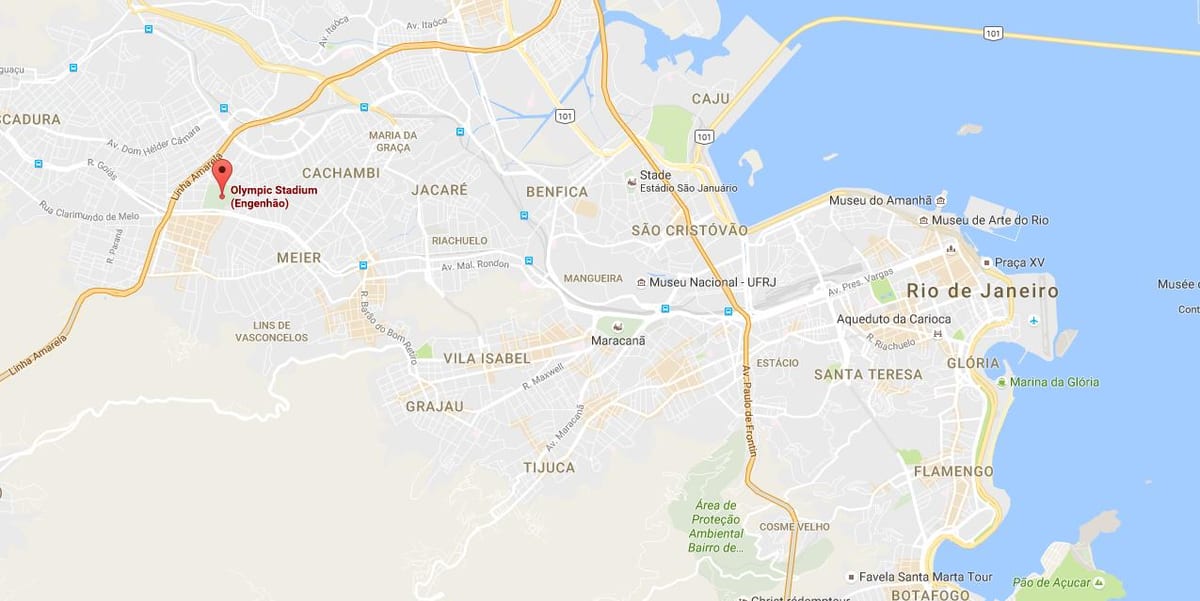 Mapa Engenhão