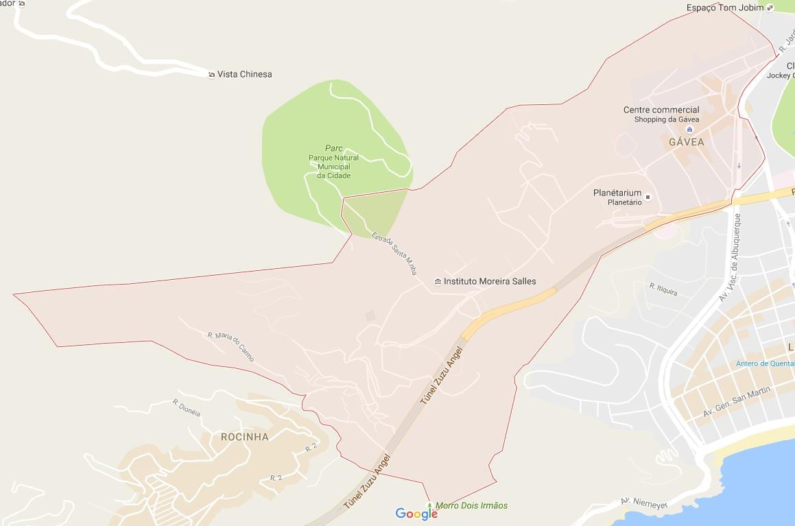 Mapa Gávea