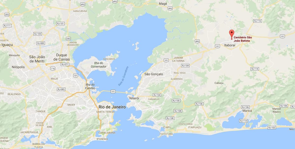Mapa groblju Sao Žoao Batista