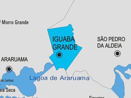 Mapa Iguaba Grande općini